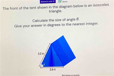 Solved Bookwork Code D Allowed The Front Of The Tent Shown In The