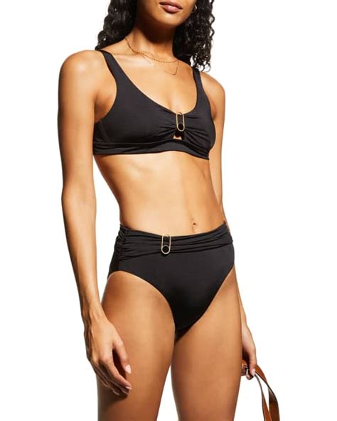 Trina Turk Monaco High Waist Bikini Bottoms Neiman Marcus