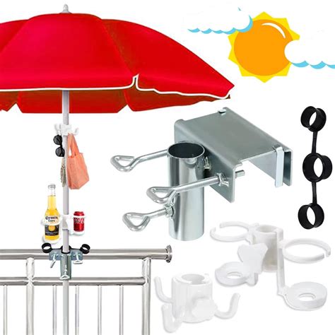 Parasol Holder Balcony Railing Adjustable Parasol Holder Balcony