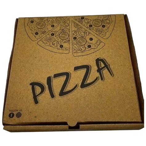 Single Wall 3 Ply Paper Printed Pizza Packaging Box At Rs 5 5 Piece In