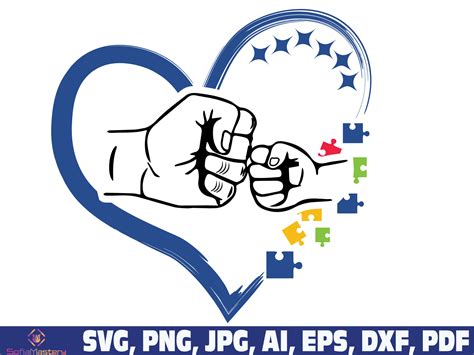 Autism Fist Bump Svg Autism Awareness Day Fist Bump SVG Png Etsy Canada