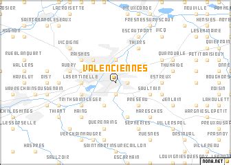 Valenciennes (France) map - nona.net