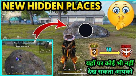 Hiding Place For Rank Push In Free Fire Peak New Hidden Places In