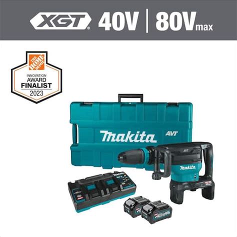 Makita 40v Max X2 Xgt 80v Max Brushless Cordless 28 Lb Avt Demolition Hammer Kit Aws 4 0ah