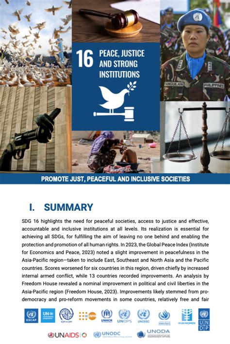 Sdg 16 Peace Justice And Strong Institutions Promote Peaceful And