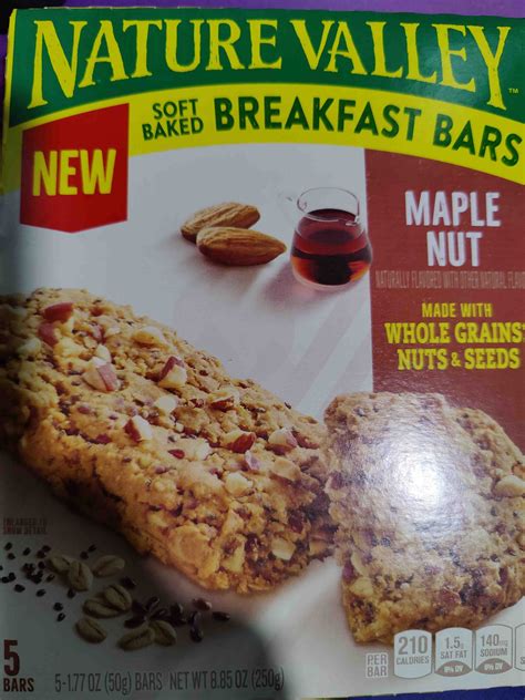 Maple But Soft Baked Breakfast Bars Nature Valley