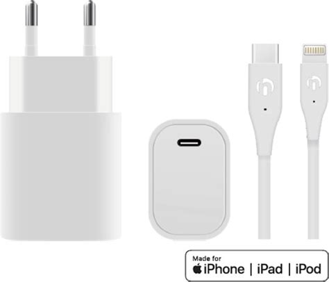 Incentive Travel Adapter Oplader W Usb C Met Usb C Naar Lightning