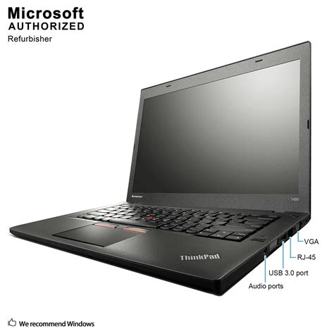 Lenovo Thinkpad T450 Business Laptop Intel Core I5 5th Cpu 8gb Ram 256gb Ssd Inch Display