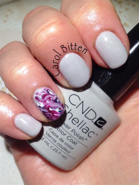 Cnd Shellac Cityscape With Silver Vip And Marble Effect Nails Cnd Shellac Cnd Shellac Cityscape