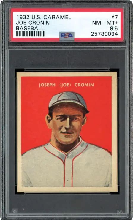 10 Most Valuable Joe Cronin Baseball Cards