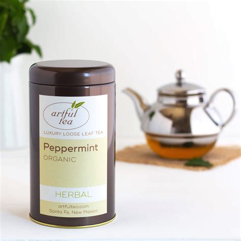 Peppermint Herbal Tea Organic Artfultea