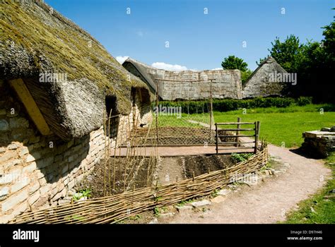 Cosmeston Medieval Village, Cosmeston Lakes and Country Park, Penarth, Vale of Glamorgan, South ...