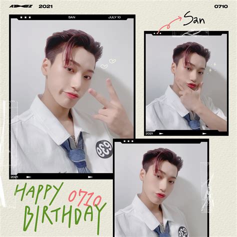 Ateez에이티즈 On Twitter 🎂 Happy Birthday San ⠀ 산이의 생일을 축하합니다🎉 사랑을