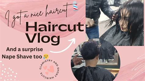 I Got A Haircut With Nape Shave 🪒 💇‍♀️ Indian Girl Haircut Vlog New 💇‍♀