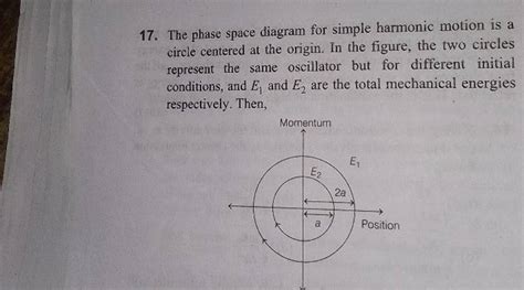 17 The Phase Space Diagram For Simple Harmonic Motion Is A Circle Center