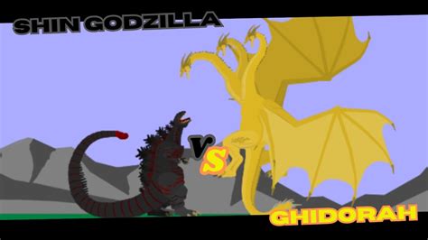 Shin Godzilla Vs King Ghidorah Part 1 Pivot Animator YouTube