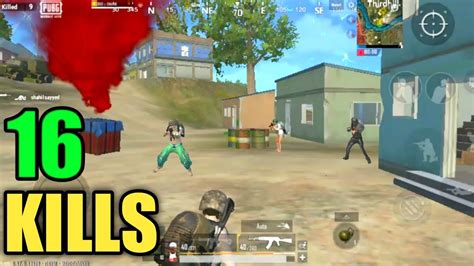 16 Kills Solo Vs Squad Rush Gameplay Pubg Mobile Lite Youtube