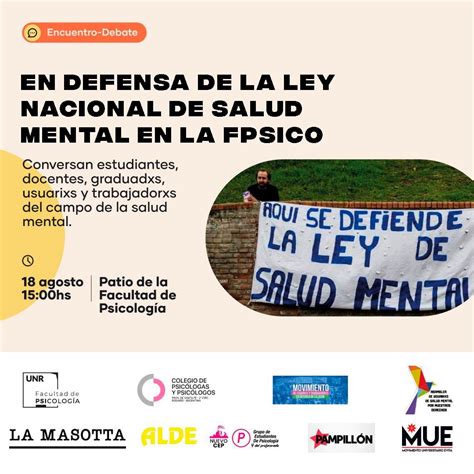 En Defensa De La Ley Nacional De Salud Mental En La Fpsico Facultad