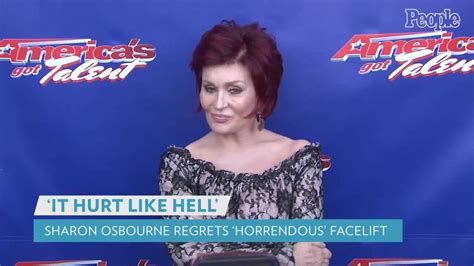 Sharon Osbourne Talks Horrendous Facelift She Got Last Year One Eye