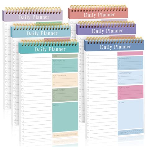 Buy 6 Pack To Do List Notepad Daily Planner Notepad To Do Daily To Do