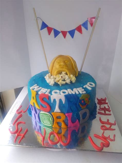 Colorful Travis Scott Astroworld Cake