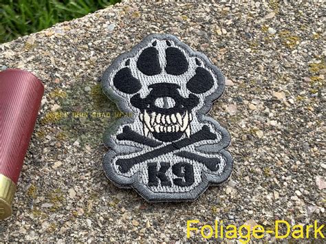 K9 Embroidered Morale Patch – Green Iron Road Wear