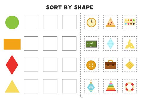 Sort By Shape Educational Game For Learning Basic Shapes 2752083