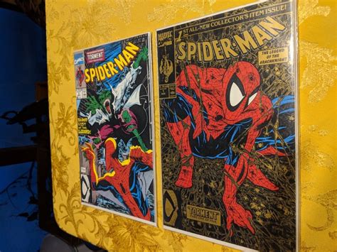 Spiderman Issue 1 And 2 Mcfarlane Era 1990 S Marvel Comic Book Set Of