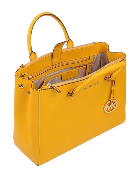 Lyst Michael Michael Kors Handbag In Yellow