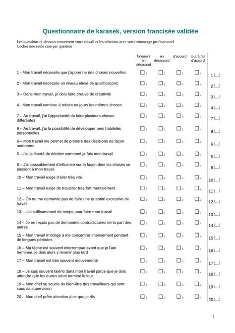 PDF Annexe 5 Questionnaire de karasek version francisée rsmy fr