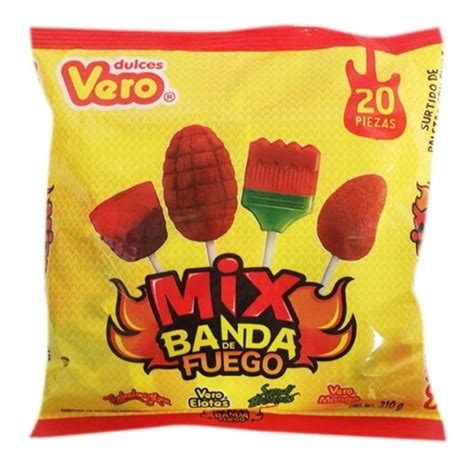 Paletas Vero Mix Banda Fuego Pz Mercadolibre