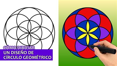 Cómo Dibujar Un Diseño De Círculo Geométrico Fácil Tutorial De Dibujo