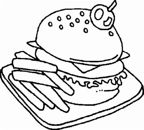 Hamburger Coloring Pages - Best Coloring Pages For Kids