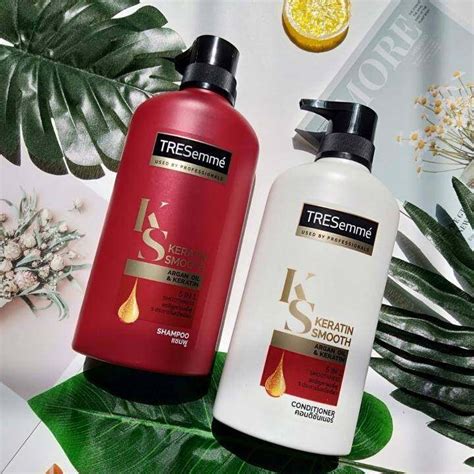 Tresemme Conditioner Keratin Smooth Argan Oil And Keratin 450 Mlเทรซาเม่ คอนดิชั่นเนอร์ เคราตินสม