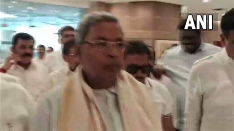 ANI On Twitter WATCH Congress Leader Siddaramaiah Returns To The