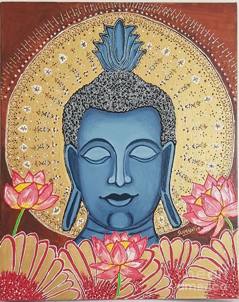 Thai Art Buddha Painting By Suman Kamath Pixels