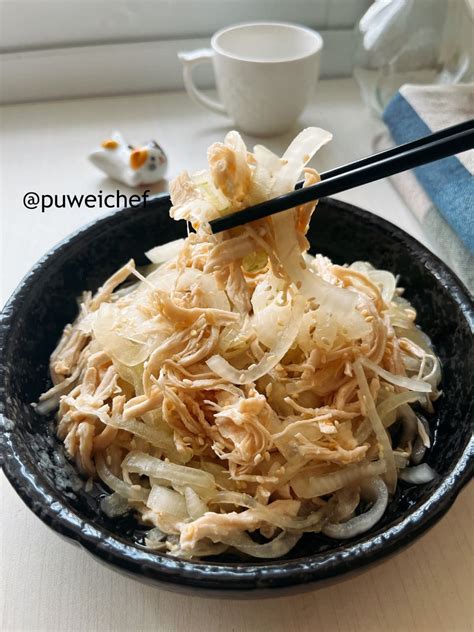 食譜 【醋漬雞絲洋蔥】 來道開胃菜食譜，夏日必備～果醋非常方便，甜酸適中，帶點果香，食材泡漬很方便 烹飪板 Dcard