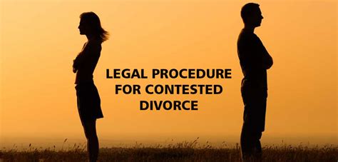 Legal Procedure For Contested Divorce Bandb Associates Llp