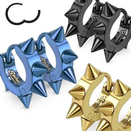 Boucles D Oreille Spike Couleur Or Tarawa