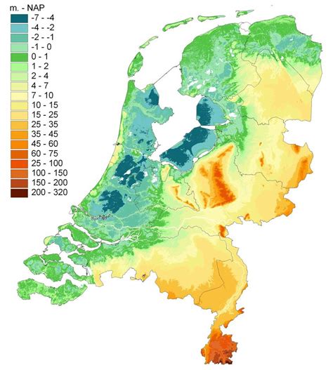 Carta Geografica Dei Paesi Bassi Topografia E Caratteristiche Fisiche