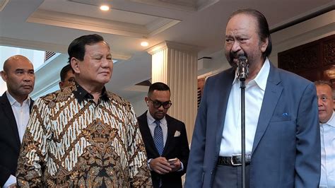 Nasdem Gabung Koalisi Prabowo Gibran Ini Pernyataan Lengkap Surya