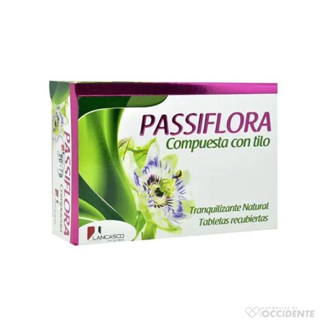 Passiflora Compuesta C Tilo X 30 Capl Farmacias De Occidente