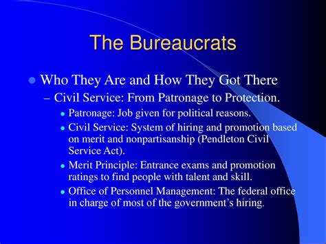 The Federal Bureaucracy Ppt Download