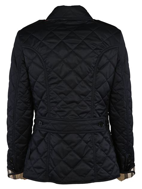 Burberry Burberry Diamond Quilted Jacket Navy Womens Jackets