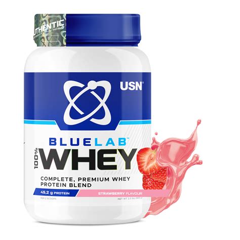 USN BLUELAB 100 WHEY STRAWBERRY 908G PHB Pharamacies