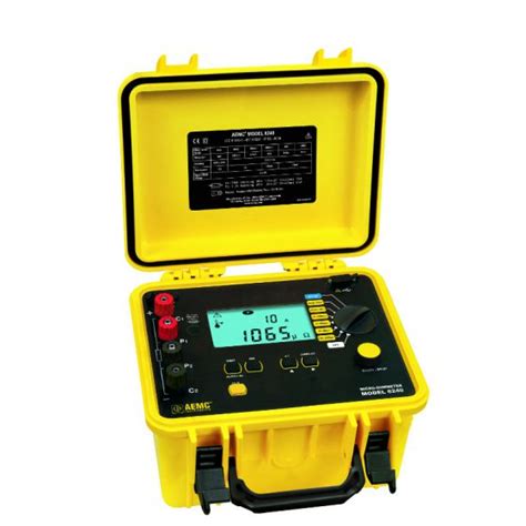 Aemc Micro Ohmmeter With Kelvin Clips Instrumentation