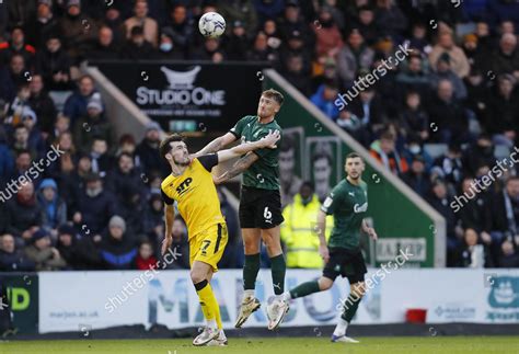 Dan Scarr Plymouth Argyle Challenges Ariel Editorial Stock Photo