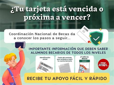 Atención alumnos si tu tarjeta Bienestar está vencida o a punto