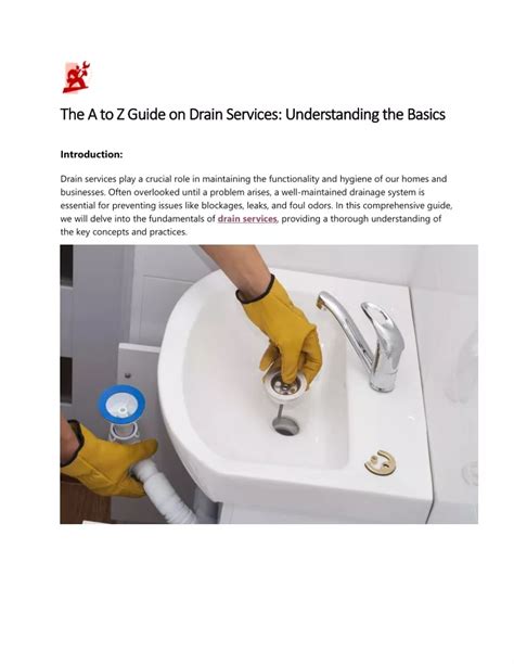 Ppt The A To Z Guide On Drain Services Understanding The Basics