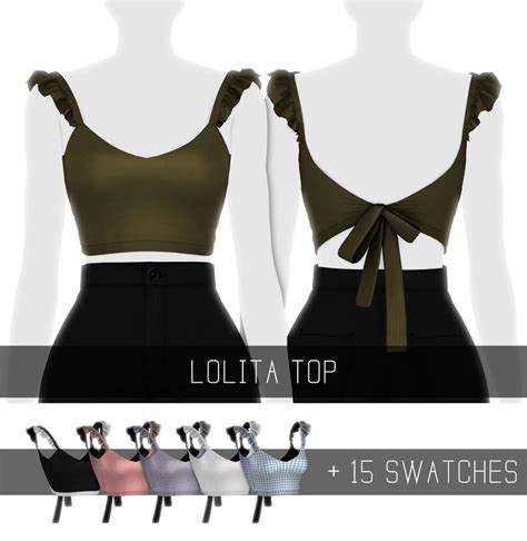 Lolita Top By Simpliciaty Sims 4 Clothing Sims 4 Mods Clothes